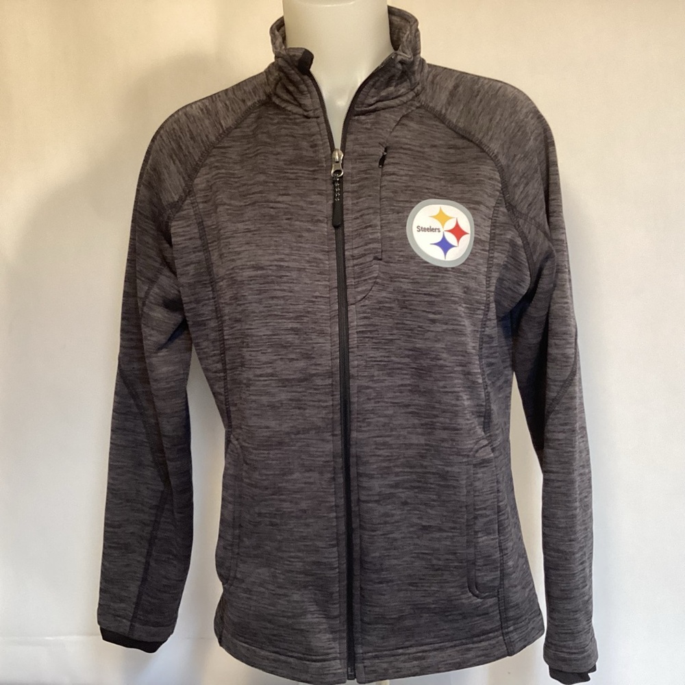 Pittsburgh Steelers Full Zip Lightweight Jacket Women’s size Large NFL G-III